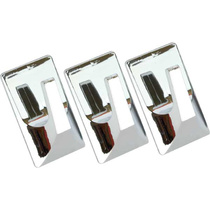 Крючки пластик на липкой ленте 5 см, хром 3 шт. в уп.,  FORA KLE-SG002