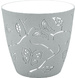 Горшок для цветов Butterflies, 1,4л, D145мм, жемчужно-серый