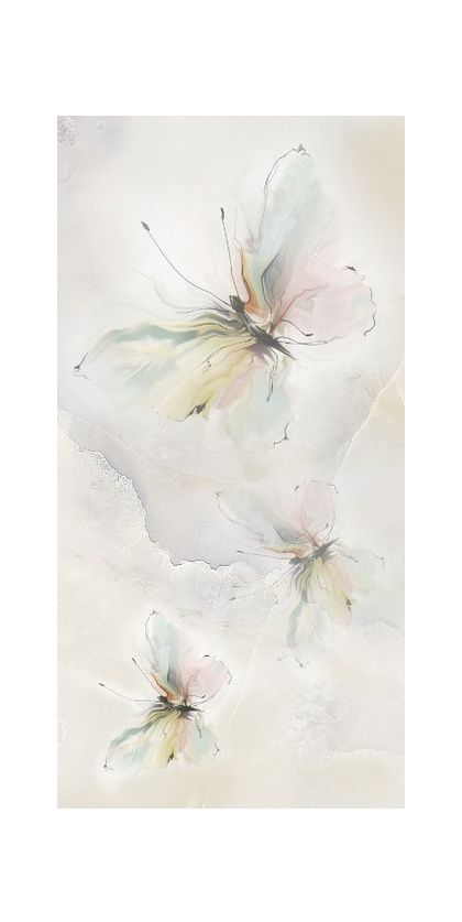 Плитка Оникс Бабочка декор 3 салатн 250х500х9, ОАО Березастройматериалы