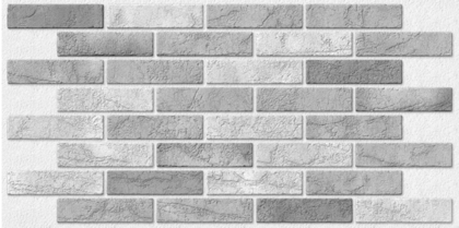 Панель ПВХ декоративная кирпич Дымчатый 485х960