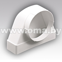 Соединитель угловой 90 плоского воздуховода с фланц. D125 620СК12,5ФП