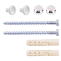 Набор для крепления унитаза 10x80 серебро 2 шт