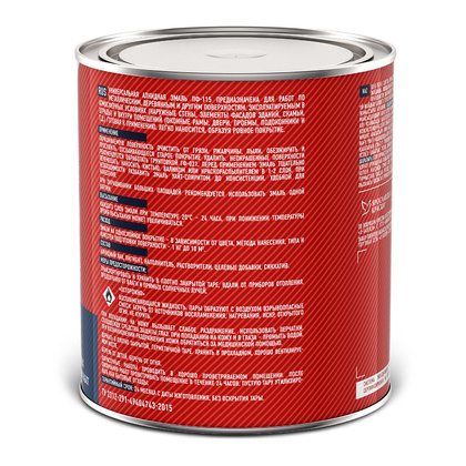 Эмаль ПФ-115 FAKTOR белая 0,8 кг