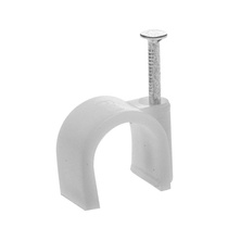 Скоба для кабеля круглая А6 мм (50 шт) - пакет Tech-Krep