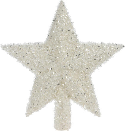 Верхушка ёлочная White star 20см, полипропилен, арт. AWR400930