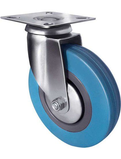 Опора колесная SCg 42, поворотная d=100 мм, серая