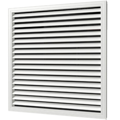 Решётка радиаторная П6060Р ПВХ белая, 600х600 мм