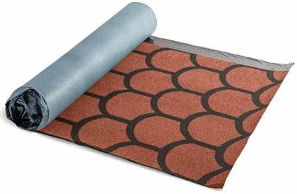 Черепица рулонная Технониколь Бобровый хвост, S8м2, красная