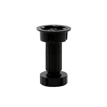 Комплект из 4 регул. меб. опор Lemax prof4FL10B 100мм, черн.