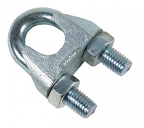 Зажим для стальных канатов DIN 741 оцинкованный 5 мм фасов 4 шт Bohrer