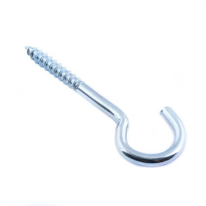 Шуруп-крючок полукругл 6,0x40 белый цинк 1 шт