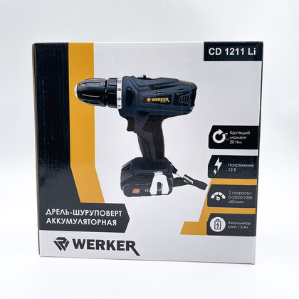 Дрель-шуруповерт Werker CD 1211 Li с 1-им АКБ