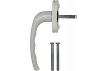 Ручка оконная алюминиевая Танго белая арт У1-2322.Б Левша