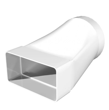 Соединитель эксцент, плоск воздуховода с круглым, 60х204/D150, 620СП15КП