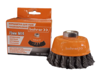 Щетка чаш. провол. мягкая ф 75ммхМ14 (д/УШМ,витая пров) Bohrer