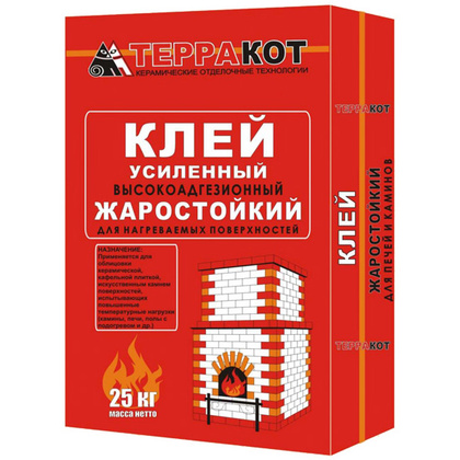 Клей жаростойкий усиленный Терракот, 25 кг