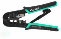 Клещи для обжима клемм RJ-45/6P/8P и RJ-11/12/6P/8P Sturm! 1020-01-T190