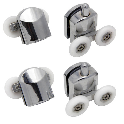 Ролики Компл. №3 (двойн. ниж. 2 шт. + двойн. верх. 2 шт.) D 23-25 мм, хром