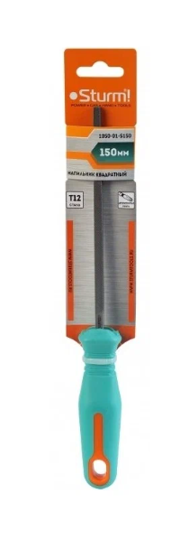 Напильник квадратный 150 мм. фибергл. рук-ка Sturm! 1050-01-S150