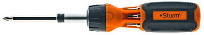 Отвертка трещоточная 7в1, Sturm! 1040-08-SS9