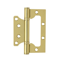 Петля дв. 100 универс.накладн.без врезки латунь без колп. (2шт) NORA-M