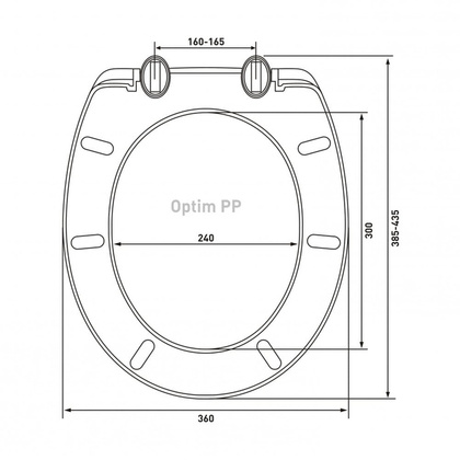 Сиденье для унитаза Berges Optim PP / 021304