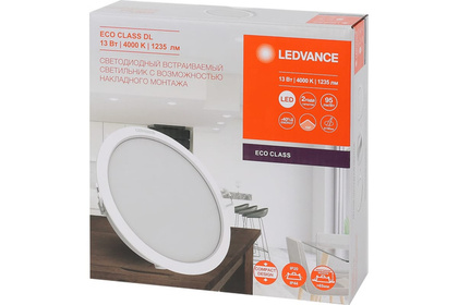 Светильник светодиодный (круг) LEDVANCE ECOCLASS DL 13Вт 4000К IP44