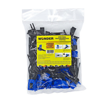 Система укладки плитки 1мм - Клипса 50 шт + Клин 50 шт WUNDER