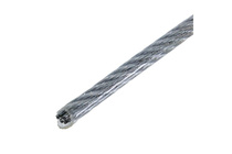 Трос стальной в оболочке PVC 3/4мм белый цинк 5 м