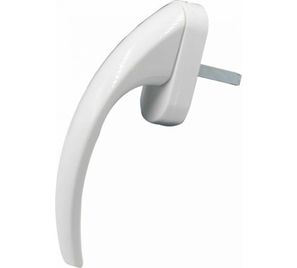 Ручка оконная алюминиевая Сатурн белая арт У1-2323.Б Левша