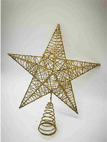 Верхушка елочная Metallic Gold, 23*28, арт. MUSX22226