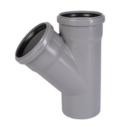 Тройник HTEAw, цвет: белый ф50ммхф50ммх45 OSTENDORF (559620)