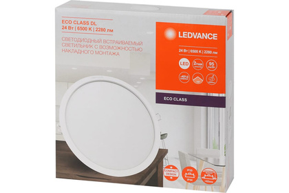 Светильник светодиодный (круг) LEDVANCE ECOCLASS DL 24Вт 6500К IP44