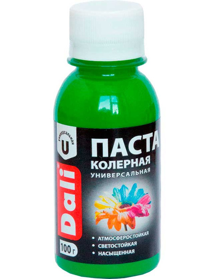 Колеровочная паста Dali зеленое яблоко 0,1 кг