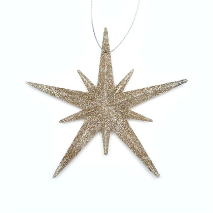 Набор подвесок Калядны час Star 11см (2шт), шампань, арт. HE2207C-202