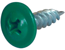 Шуруп по металлу 4,2х25 зеленый прессшайба острый, 100 штук