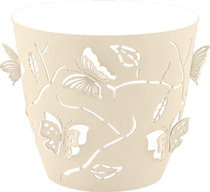 Горшок для цветов Butterflies, 2,5л, D175мм, песочно-белый