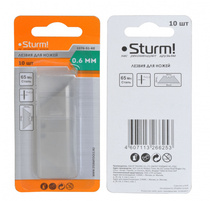 Набор лезвий для ножей, трапециевидные, 10шт. Sturm! 1076-S1-KE