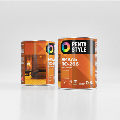Эмаль ПФ-266 PentaStyle для пола желто-коричневая 0,8кг