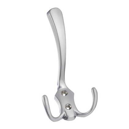 Крючок мебельный трехрожковый KERRONKR 0050 SC, матовый хром