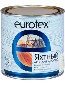 Лак Eurotex Яхтный (Глянцевый) 0.75л