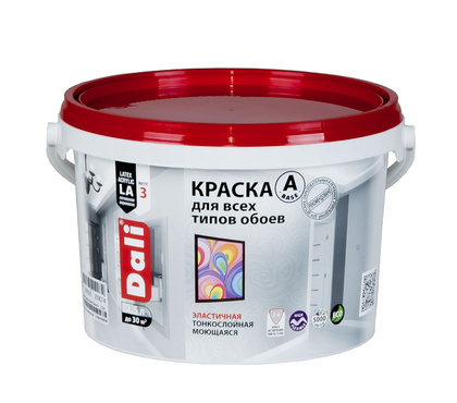 Краска для обоев DALI белая 2,5 л Рогнеда
