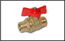 Кран шаровой DN 15 PN1,6 МПа 11Б27п7, ц 3/4 р/б арт.ZW10008