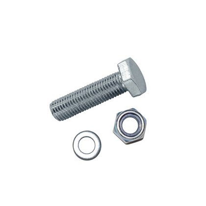 Набор болт М8х 50 шестигр.гол. оцинк. (4шт) + гайка + шайба