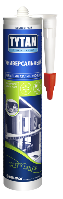 Герметик силиконовый универсальный TYTAN Euro-Line бесцветный 280мл