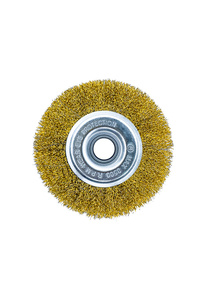 Щетка д/УШМ радиальная мягкая ф100 х22,2мм (волн.пров.) VERTEX