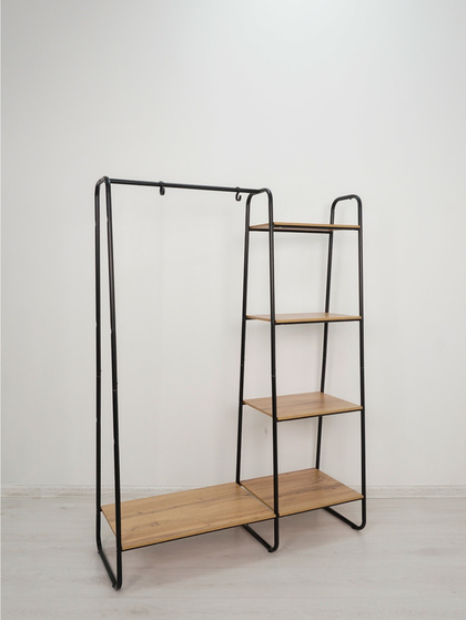 Гардеробная система с полками Скандинавия 1 (Черный)