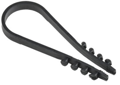 Дюбель-хомут для круглого кабеля 19-25 мм черный