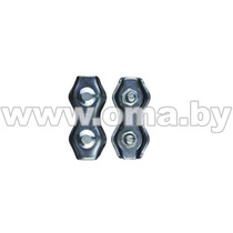 тр Соединитель троса двойной цинк 5 мм