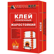 Клей жаростойкий усиленный Терракот, 25 кг
